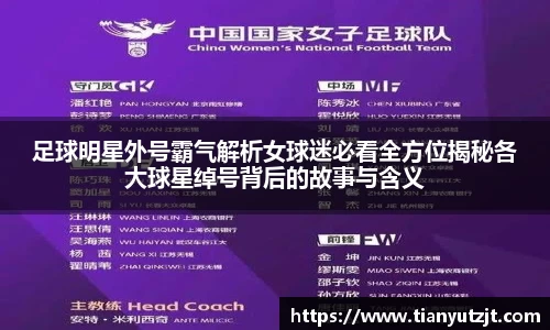 足球明星外号霸气解析女球迷必看全方位揭秘各大球星绰号背后的故事与含义
